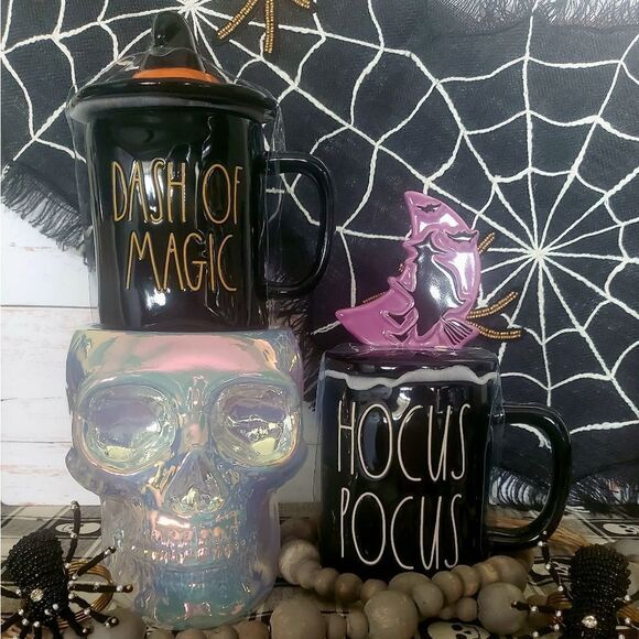 Rae Dunn Halloween Hocus Pocus Figural Lidded Mug Set - Picture 2 of 3
